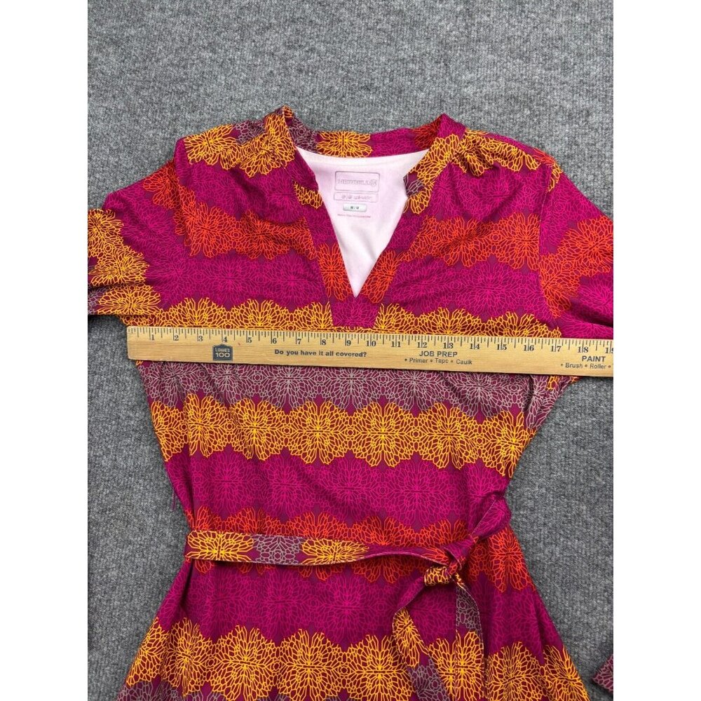 Merrell Opti Wick Shirt Women's Medium Boho Long Sleeve Belted Activewear - Picture 3 of 6